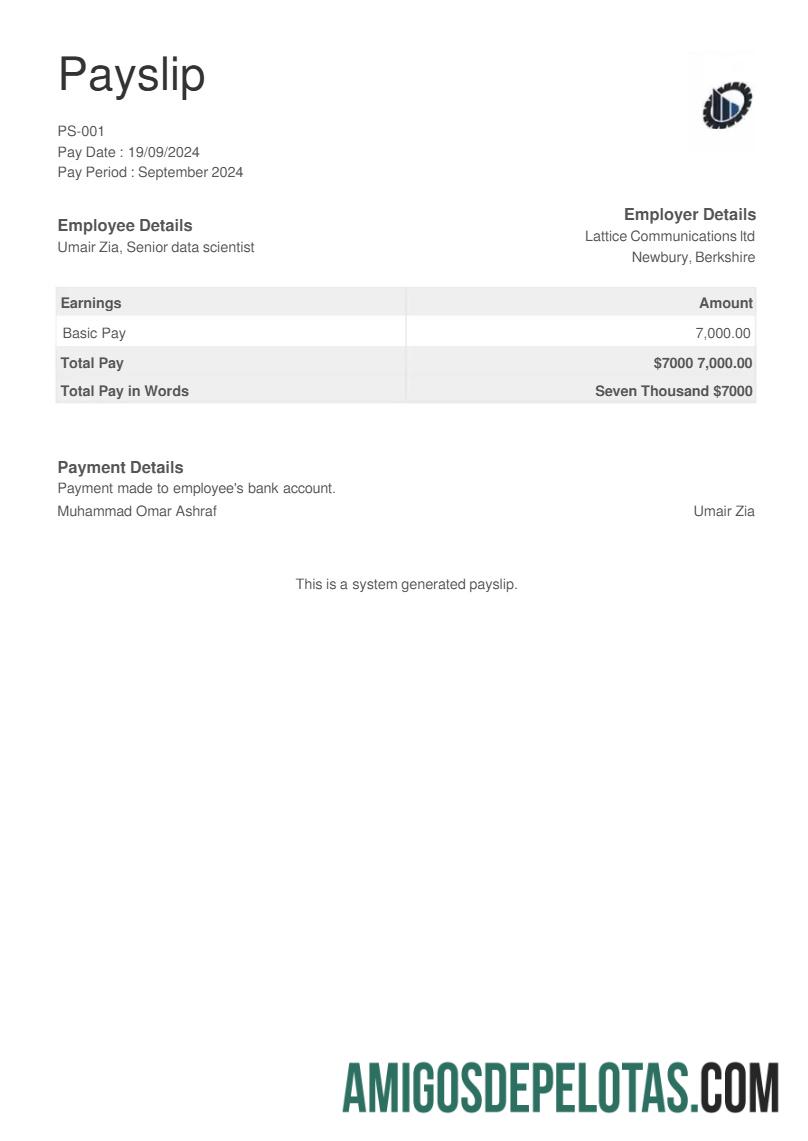 Para download Modelo de recibo de pagamento da empresa de testes de equipamentos em formatos Word e PDF.pdf, 1
